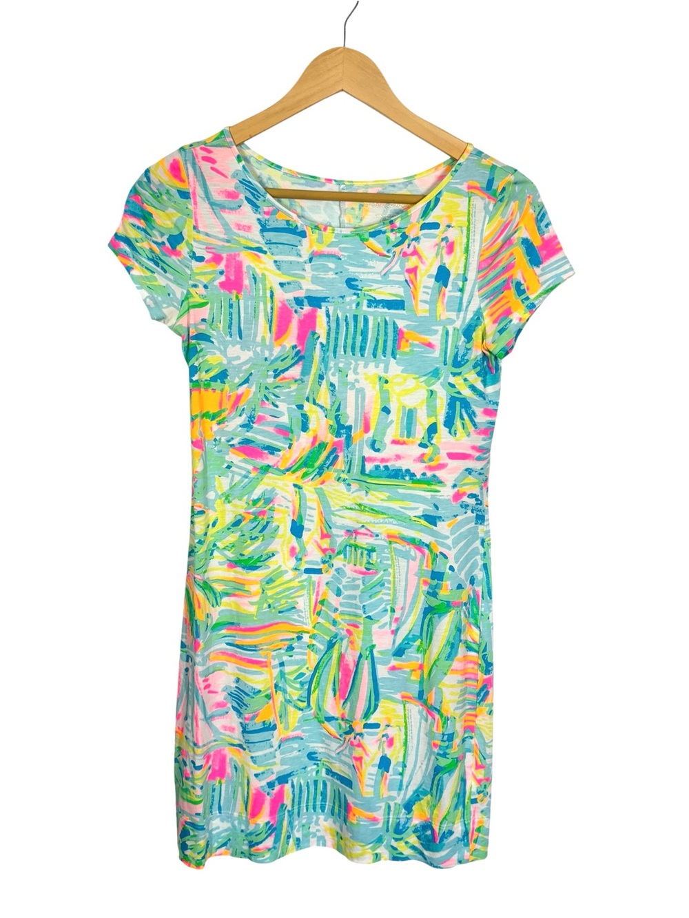 Lilly Pulitzer Short Sleeve Marlowe Dress Size XS Multicolor Sea Salt Sun Print